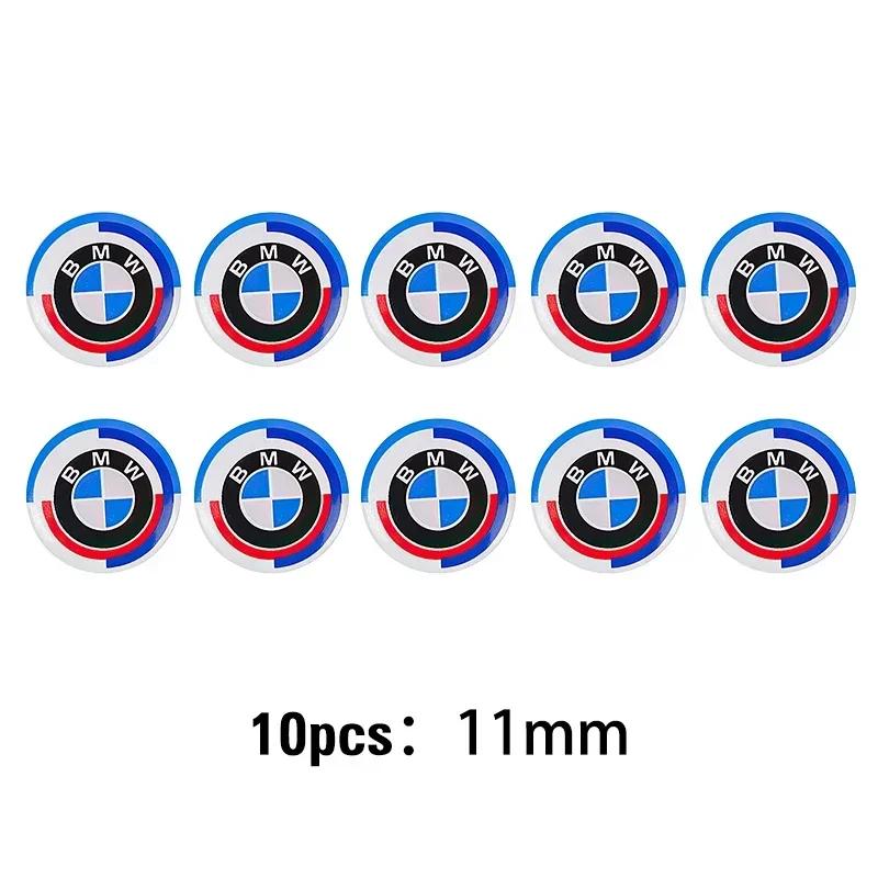 BAGH3 Car Sticker Car Key Shell Badge Sticker 3D Aluminum Auto Key Remote Fob Decals For BMW E46 E90 E60 F30 F10 E39 E36 F20 G30 G20 E