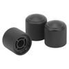 3Pcs Metal Dome Knobs Electric Guitar Volume Tone Control Aluminum Alloy Instrument Accessories Black