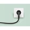 Perel Câble d'alimentation, H05VV-F 3G0.75, 1.5 m, 10 A/230 V, 2500 W, type E/F 90°, usage intérieur, PVC, noir