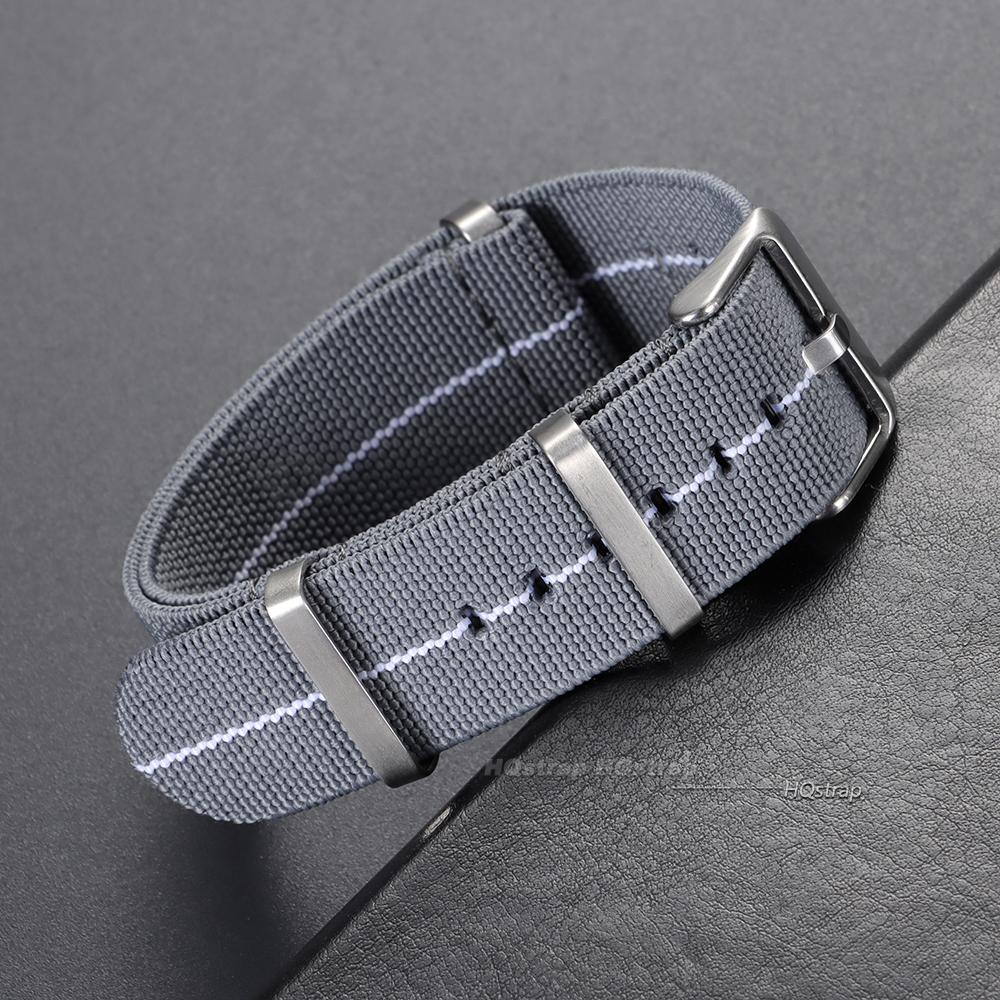 18mm 20mm 22mm Elastic Woven Watch Strap Nylon Universal Wristband Breathable Comfortable Watchband for Omega for Seiko