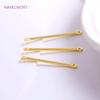 15mm 20mm 25mm 18K Gold Plated Bar Link Component Brass Two Holes Stick Strip Connector DIY Jewelry Making Accessories Wholesale