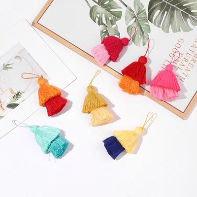 Two-Layer Cotton Tassel Ornaments for Curtains, Bags, Keys, and Bouquets