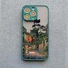 Landscape phone case For iPhone 16 14 11 12 13 15 Pro Max Mini 7 8 Plus XS X XR SE2 Japan Series Aestheticism Scenery Back Cover