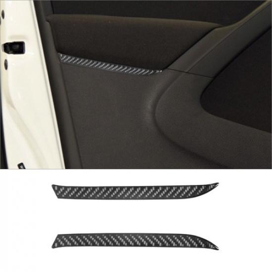 For Volkswagen Tiguan Carbon Fiber Interior Front Door Panel Cover Trim Strip