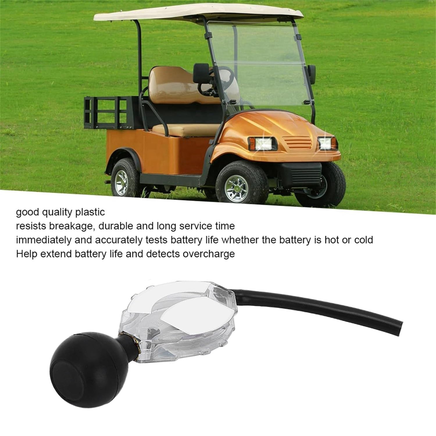 Battery Hydrometer, Professional Cart Deep Cycle Battery Hydrometer Tester Fast Detection Tool