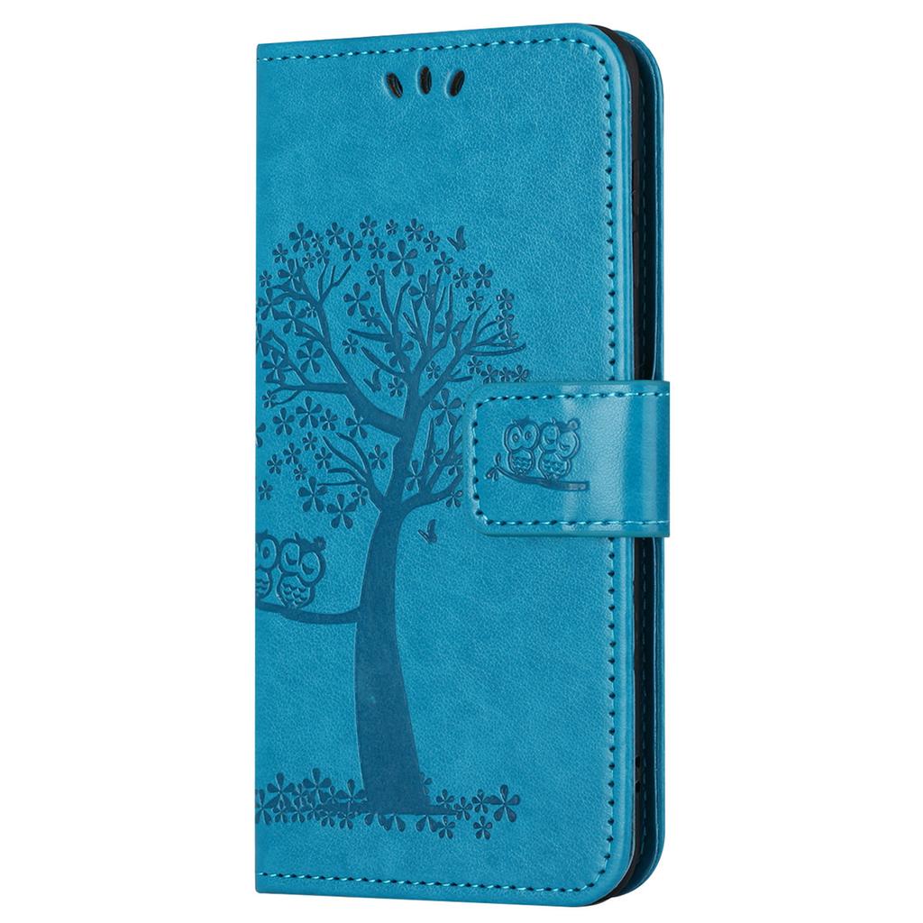 Wallet Case for Samsung Galaxy S23 FE Owl Tree Imprinted PU Leather Stand Phone Cover