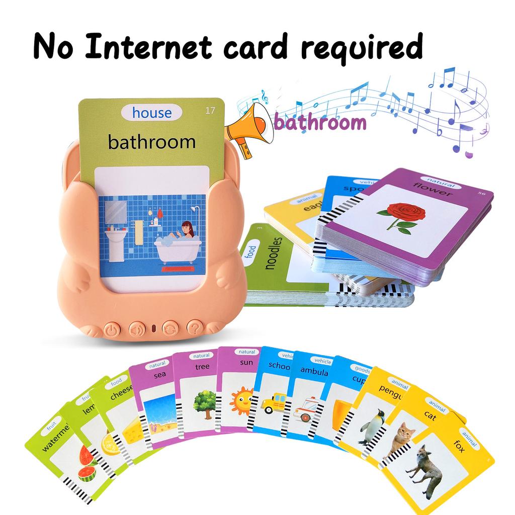Non-Toxic English Flash Cards Children'S Educational Flash Card Machine Amazon Early Education Card Machine