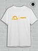 Manto White Crew Neck Short Sleeve T-Shirt with Yellow Manto Wrestling Logo