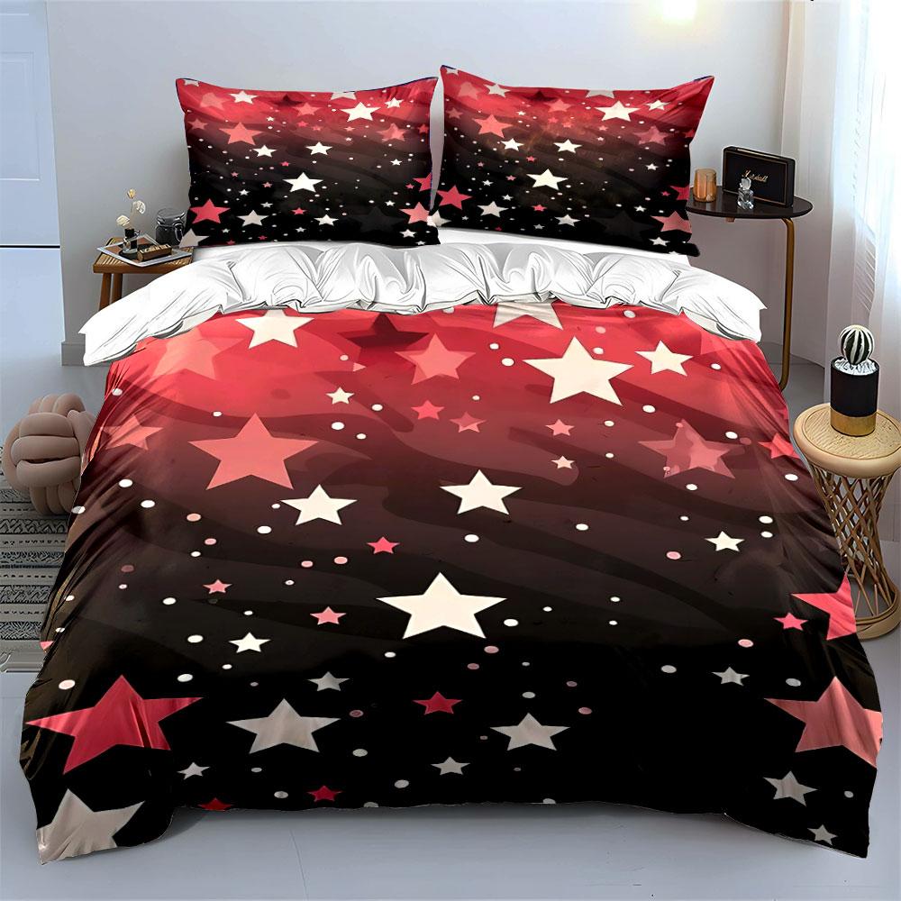 Starry Night Gradient Bedding Bedding Duvet Cover Set Duvet Cover Pillowcases (1 * Duvet Cover 2 * Pillowcases, Without Duvet Insert)