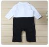 Autumn Newborn Gentleman Long Sleeve Romper for Baby's First Birthday