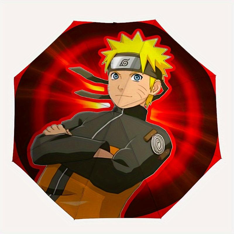 1pc Naruto Design Automatic Open/Close Umbrella - Compact Travel Umbrella, Perfect Gift for Friends -Intricate Design Umbrella yy250811060