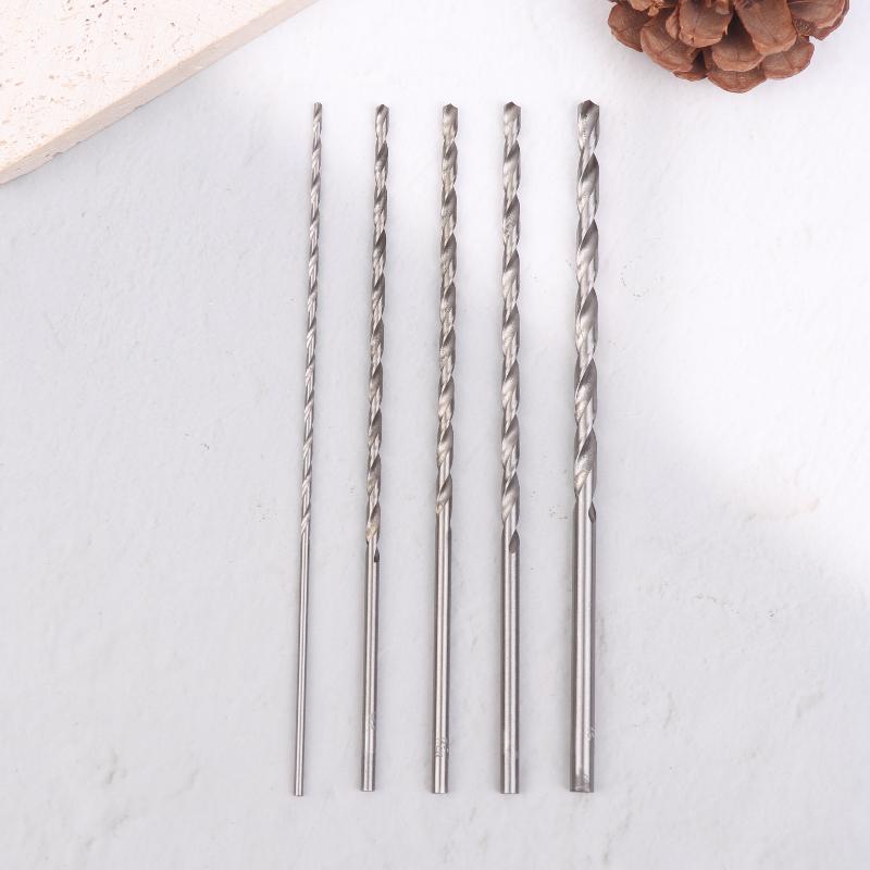 5Pcs 2mm 3mm 3.5mm 4mm 5mm Twist Drill Bit Kit For Wood Plastic Alloy Metal Woodworking Deep Hole Drilling