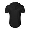 Men's Summer Shirt Zipper Pocket Short Sleeve Hooded Sweatshirt Men's Sports Large Size Casual Sweatshirt