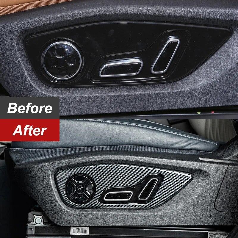 Central Armrest Box Cover Decoration Frame Seat Adjustment Frame Water For BYD Tang EV/DM 2022 2023 ABS Car Styling Accessories