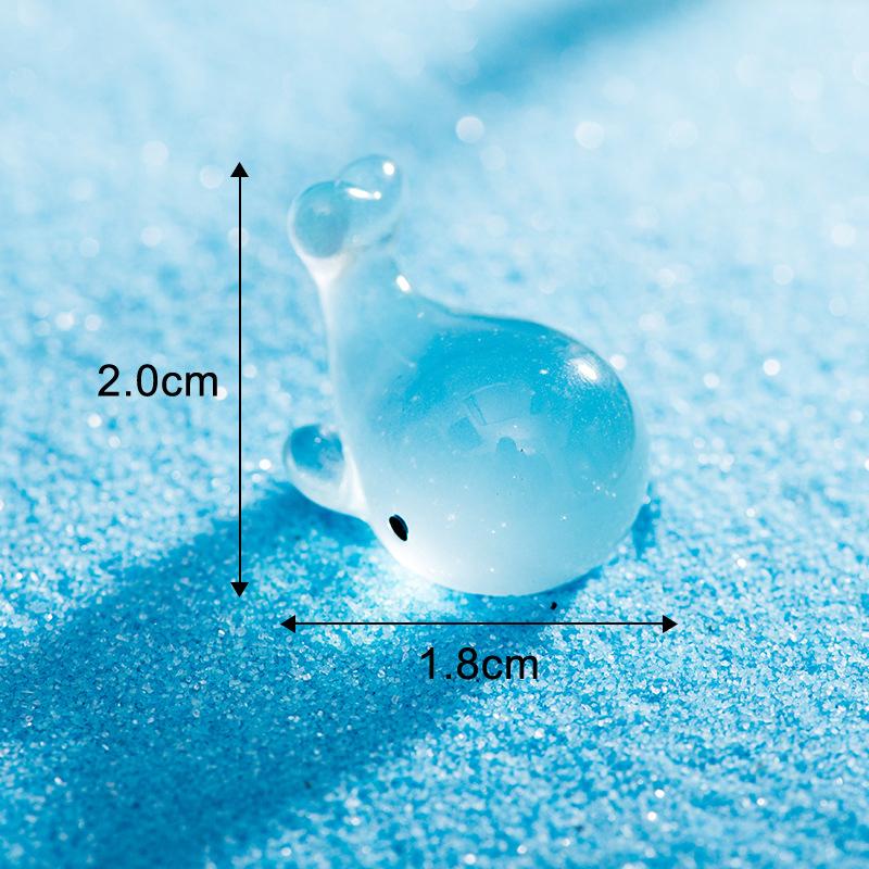 Mini Leuchtende Meerestiere Figur Delphin Krabbe Krake Meeresschildkröte Mikro Landschaft Ornament Aquarium Dekoration