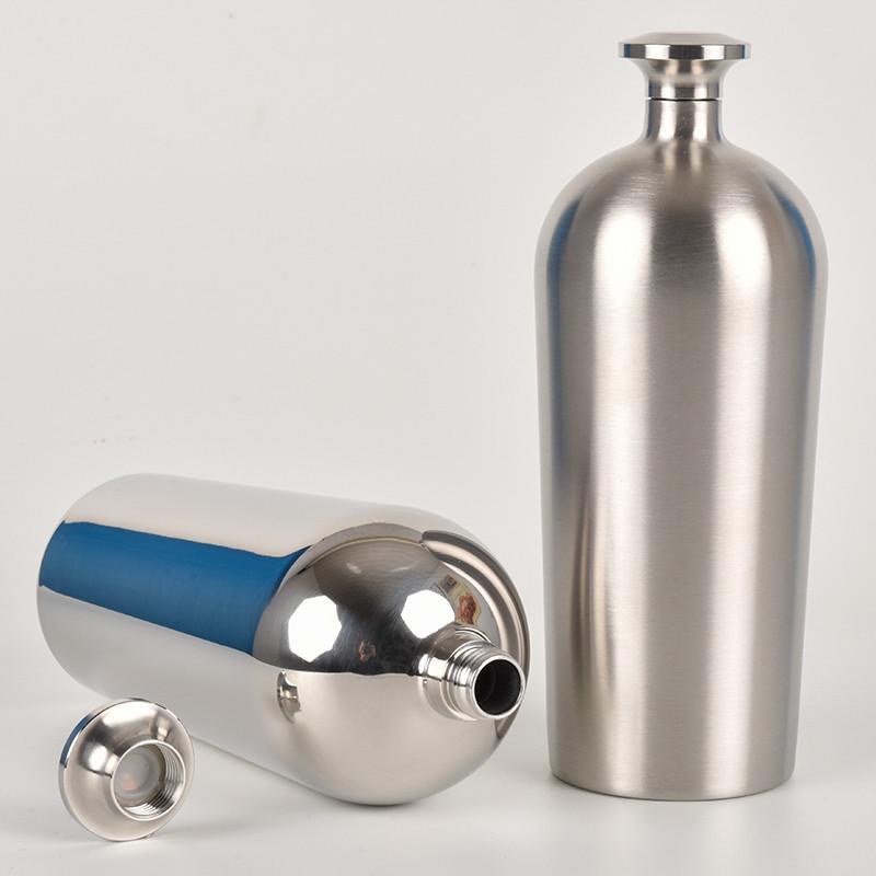 Irregular Shape Stainless Steel Flask, 500ML Thickened Baijiu Water Bottle, Portable Barware