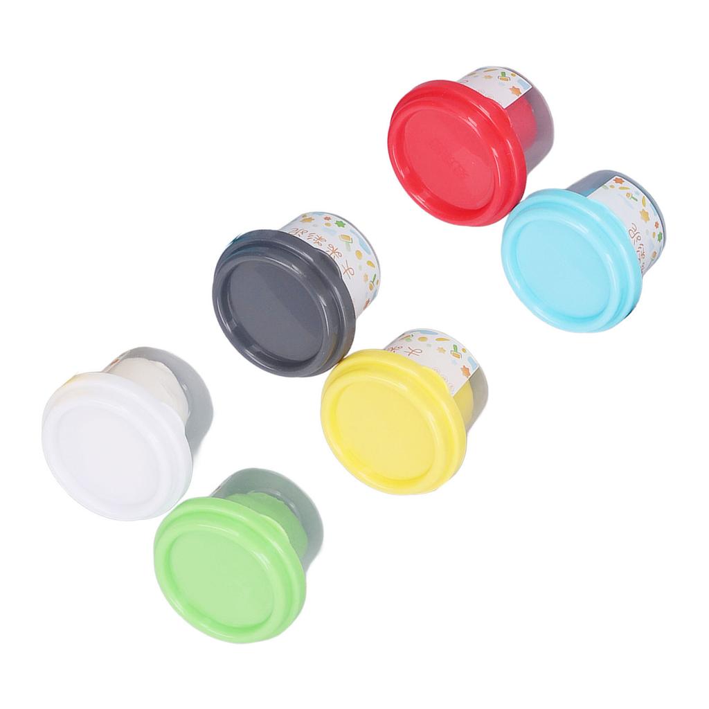 6Pcs Kids Modeling Clay Edible Grade Toner Rice Odorless Safe Soft Flexible Vivid Colors Kids Clay