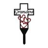 Cemetery Memorial Stake with Pointed Top - Outdoor Decorative for Deceased Relatives