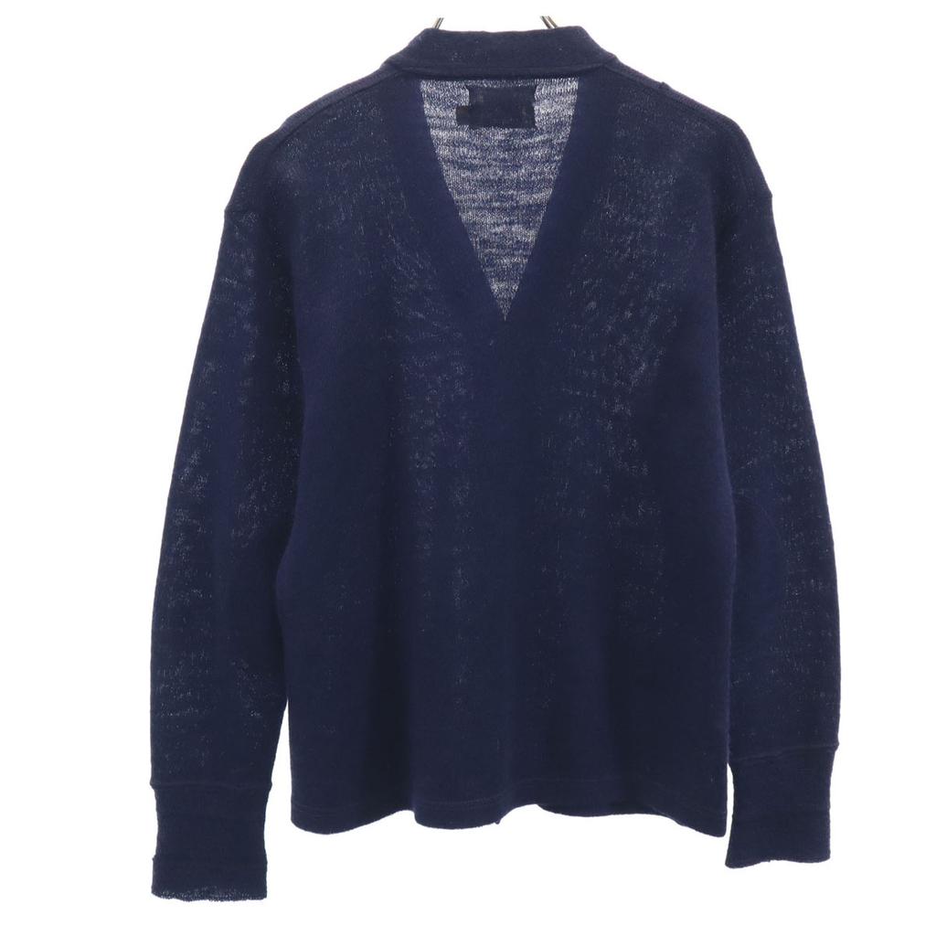 Campus 50s Vintage Wool Blend Long Sleeve Cardigan 42 Navy Men's Used