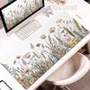 Bohemian Stil Blumenpflanzen Mauspads Pflanzenästhetik XXL Gamer Tastatur Schreibtischmatte Laptop PC Erweiterte Matte HD Büro Zubehör