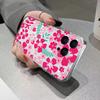 Pink Flower Soft Silicone Phone Case For iPhone 16 Cover For iPhone 15 14 13 12 11 Pro Max XS XR 7 8 Plus Case Funda Bumber