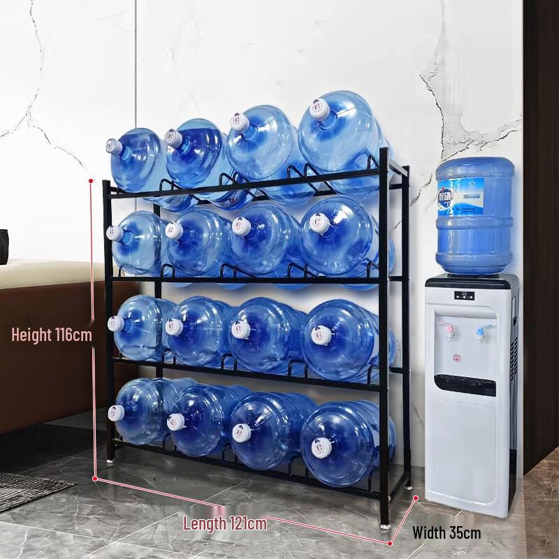 

Industrial Style 16-Bottle Water Jug Storage Rack