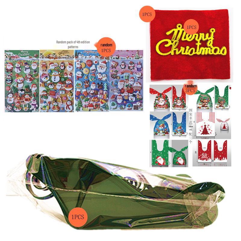 Sled Ornament with Santa & Deer - Self-Assembly