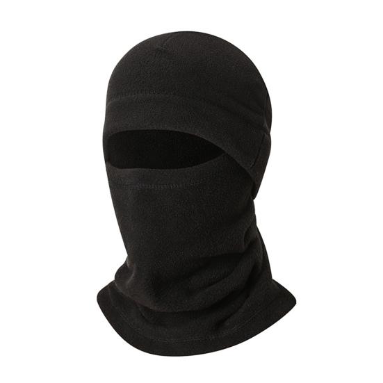 2Pcs/Set Winter Hat Scarf Set Solid Color Polar Fleece Thickened Riding Hat