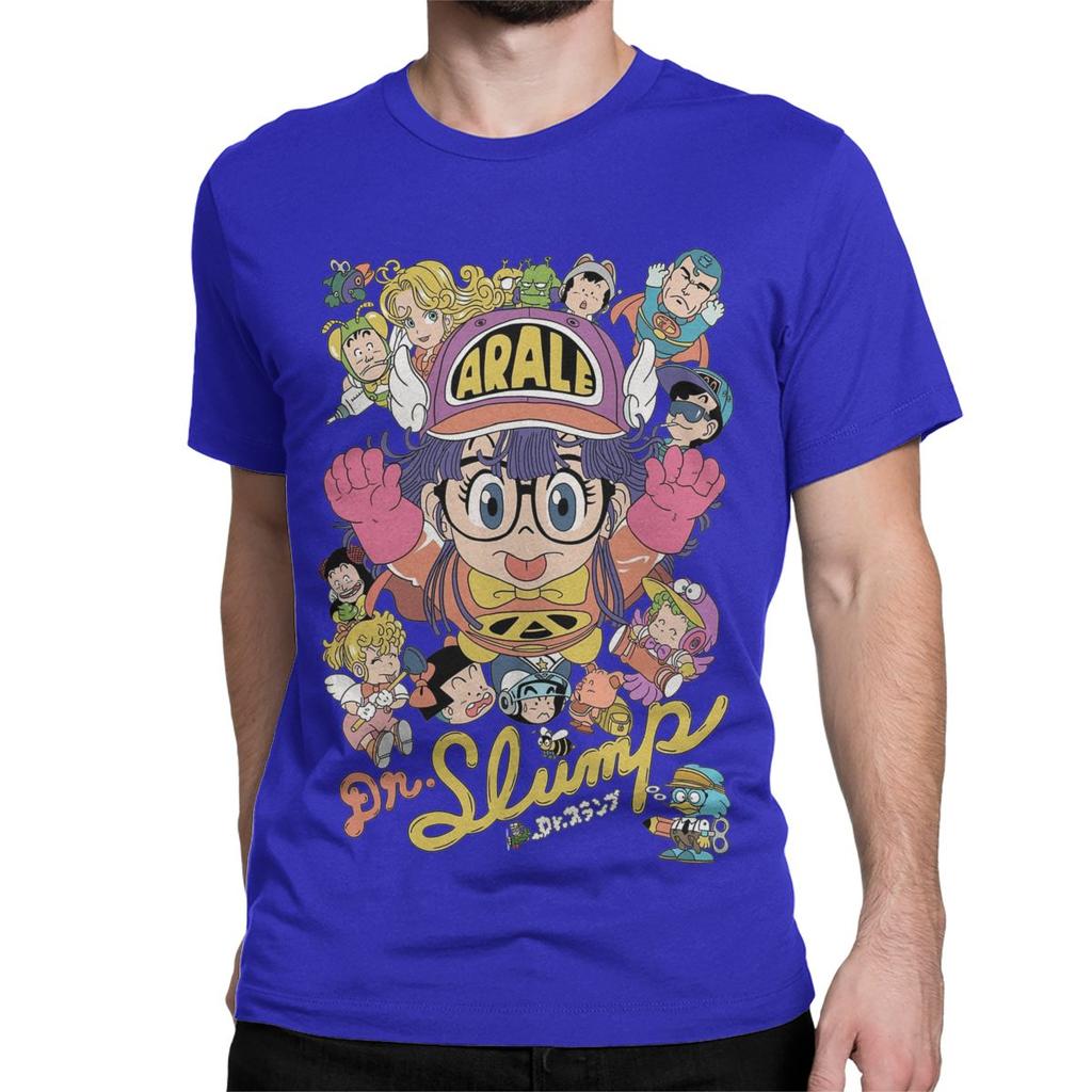 Men Women's T-Shirt Arale Anime Cute Funny 100% Cotton Tee Shirt Short Sleeve Dr Slump T Shirts Crew Neck Tops Gift Idea