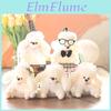 Cute Poodle Plush Toy Pendant With Super Soft Short Plush For Bags And Keys