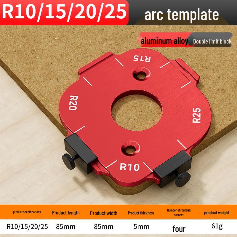 Aluminum Alloy Round Corner Trimming Tool for Woodworking
