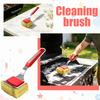 BBQ Grill Cleaning Brush with Spring Coil Stainless Steel Scraper and Heat Resistant Handle for Efficient Grill Grate Cleaning