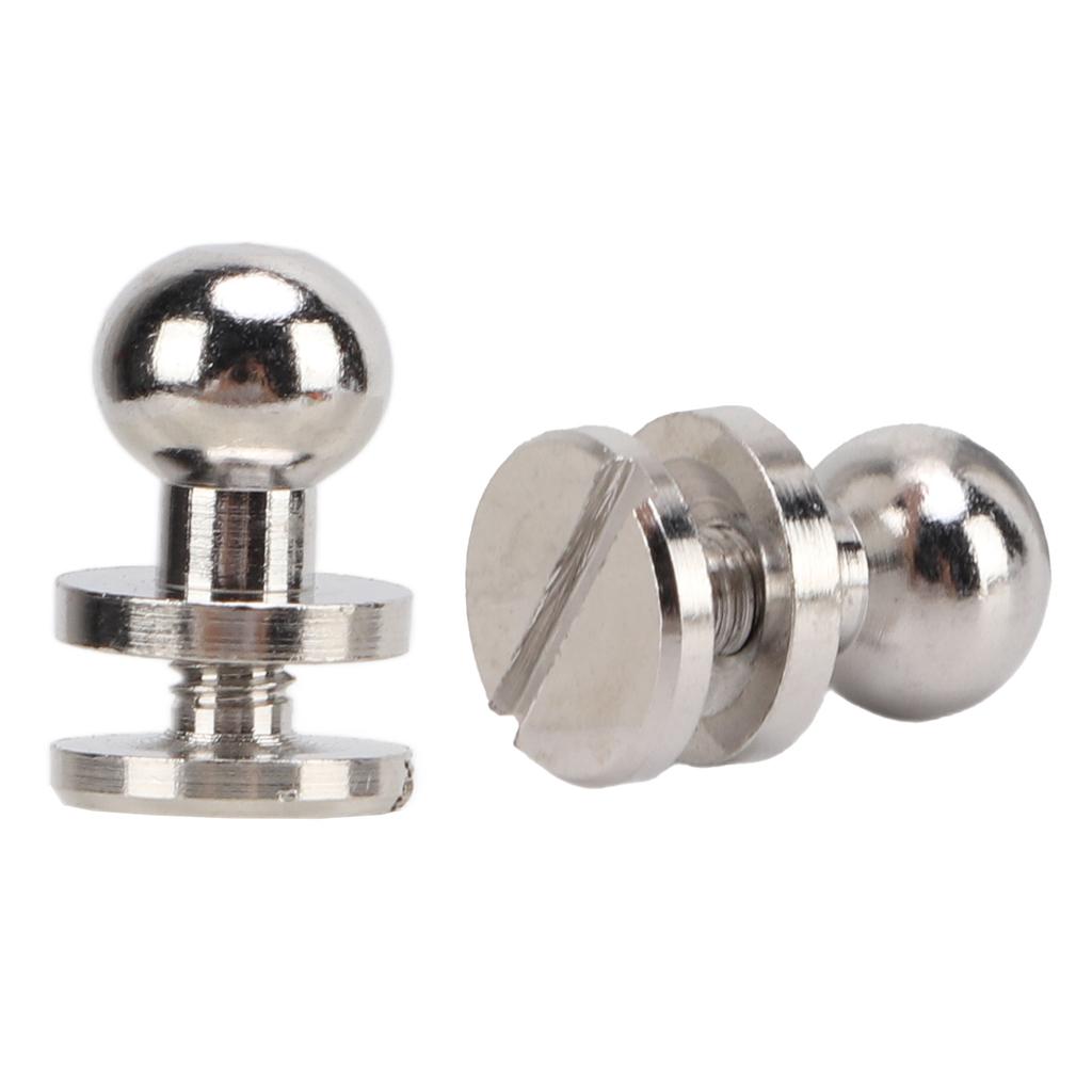20set Brass Rivets Silver Abrasion Resistance Projects Accessories for Belt Handbags