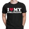 Ich Liebe Meine Freundin Freund Geschenk Slogan Lustige Liebe Herren T-Shirt Herren Damen T-Shirts Oberteile Tee Top NED