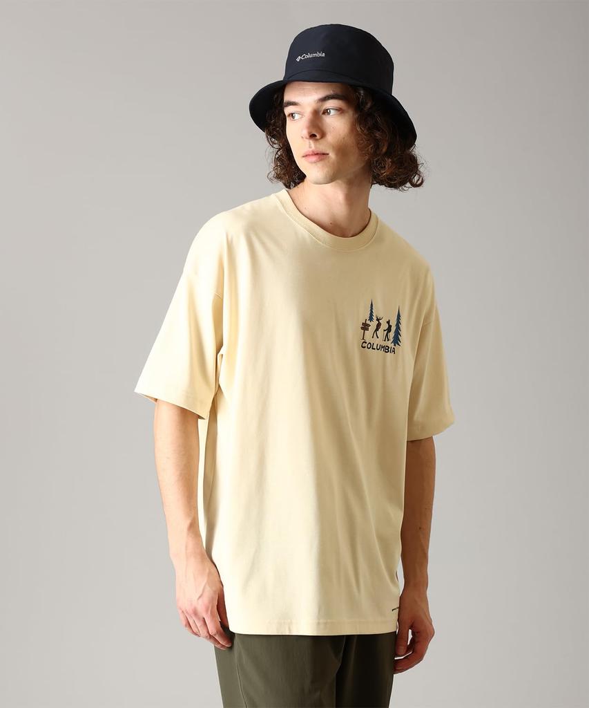 Lake to Avenue Graphic Short Sleeve PG2040 Glove Yellow Hike XL Size [Columbia] T-Shirt