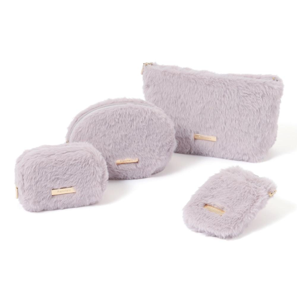 Franc Franc Eco Fur Pouch Pink L