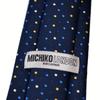[Michiko London] Wrinkle-resistant bonded fabric with lining for added volume. Made in Japan. KOSHINO brand tie. Small pattern. 100% silk. Unisex.