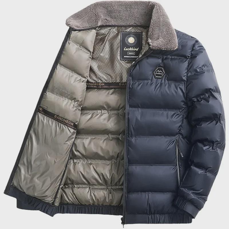 Men's Winter Cotton Jackets with Graphene Heating for Middle-aged and Elderly