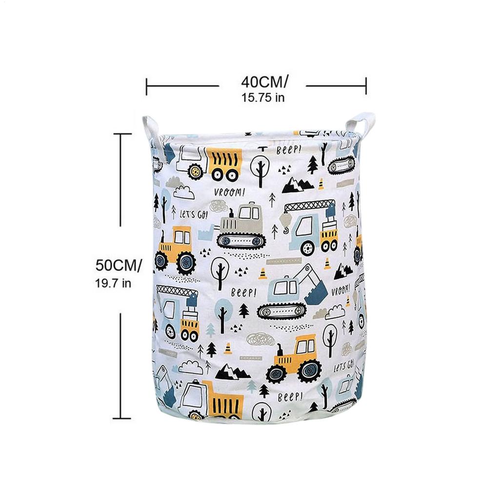 

Laundry Basket Lightweight Nursery Hamper Foldable Waterproof Storage Basket for Toys and Dirty Clothes Children Room