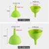 1Pc Food Grade Small Silicone Funnel Durable Soft For Oil Liquid Kitchen Cooking Tool Random Color