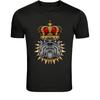 Royal Bulldog King Crown T-Shirt - Angry Dog with Crown Graphic