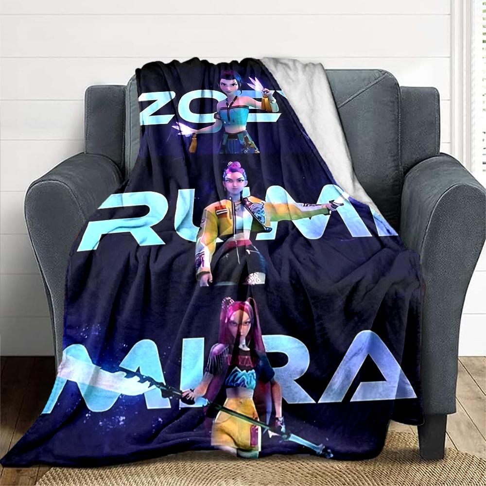 1pc ZOEY, "RUMI" Flannel Blanket [Cozy Throw Blanket] For Sofa, Bed, Travel, Camping, Livingroom, Office, Couch, Chair, And Bed