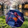 Custom Name Personalized Kpop Demon Hunter Print Umbrella, Auto Open Close, 8‑Rib Sturdy Frame, Commute Camping Hiking Use, Birthday Gift