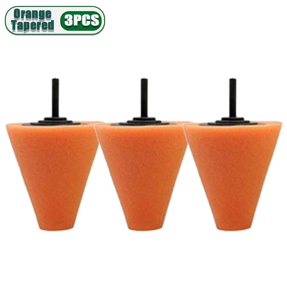 1-10PCS Car Hub Polishing Sponge Conical Grinding Wheel Metal Plastic Auto Rim Cleaner Car Polishing Tool Accessories