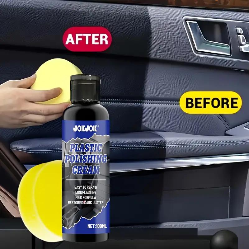 1 Piece of Deep Gloss Wax and 1 Piece of Recycled Wax for Car Interior | Coating Enhancer for Dashboard, Bumper, Seats, and Tire
