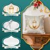 Ramadan-Themed Lantern Flowers Pillowcase Bedroom Sofa Cushion Cover 100% Polyester Living Room Cushion Pillowcase Home Decor