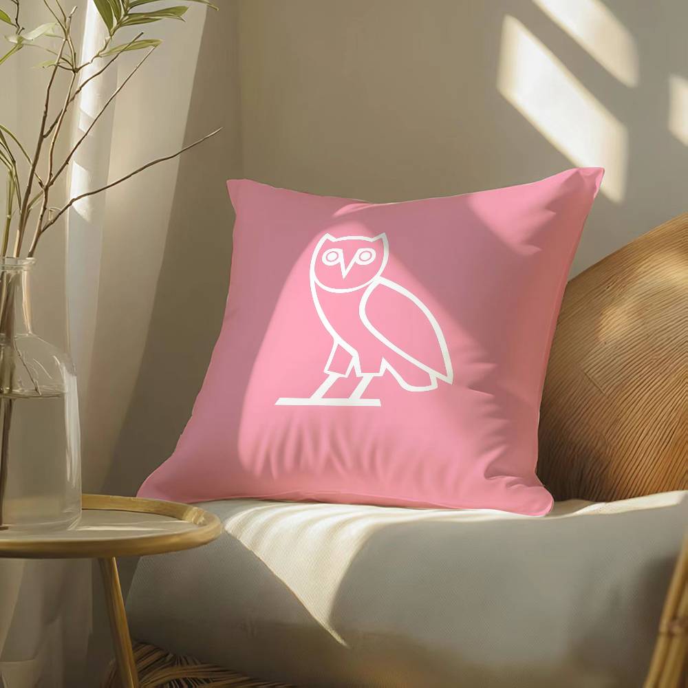 Octobers Very Own-O Owls OVO Pillow Case Silky Elegant Comfort Sofa Bed  Invisible Zipper Beach Pillowcase