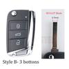 Coque de boîtier de clé de voiture pour Volkswagen Vw Golf 7 4 5 Mk7 Mk4 6 Tiguan Gti Pour Skoda Octavia A7 Pour Seat Leon Ibiza Altea