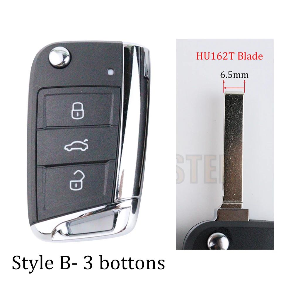 Coque de boîtier de clé de voiture pour Volkswagen Vw Golf 7 4 5 Mk7 Mk4 6 Tiguan Gti Pour Skoda Octavia A7 Pour Seat Leon Ibiza Altea