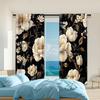 2 Pcs   Versatile Polyester Transparent Curtains for Home Decoration Boho (2) for Use In Bedrooms and Living Rooms